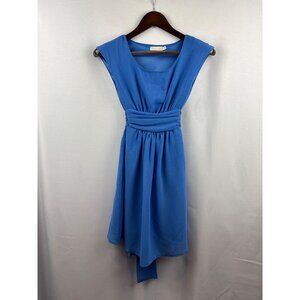 Women’s Pins and Needles XS Cornflower Blue Dress with a Cinched Waist & Ribbon
